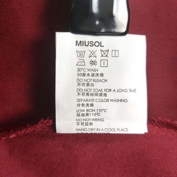 Miusol Dress Womens XL Red Lace Fit And Flare Short Sleeve Elegant Cocktail - Picture 10 of 10